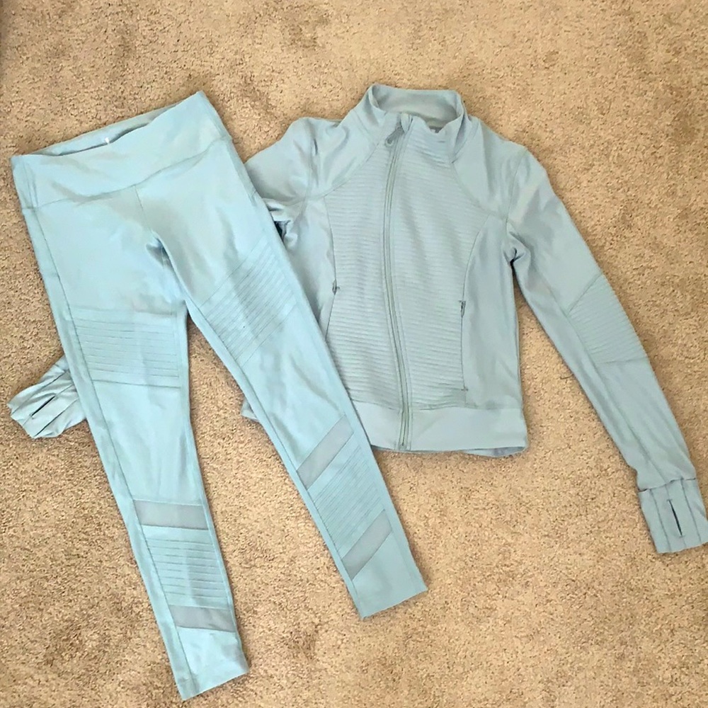 Mint Green Moto Legging set